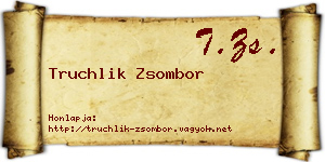 Truchlik Zsombor névjegykártya